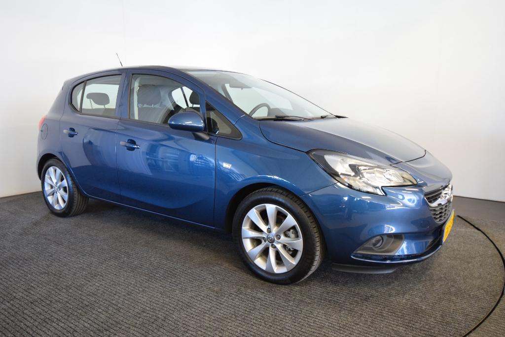 Opel Corsa 2017 Blauw, Auto's, Stof, Zwart, 540 kg, Blauw