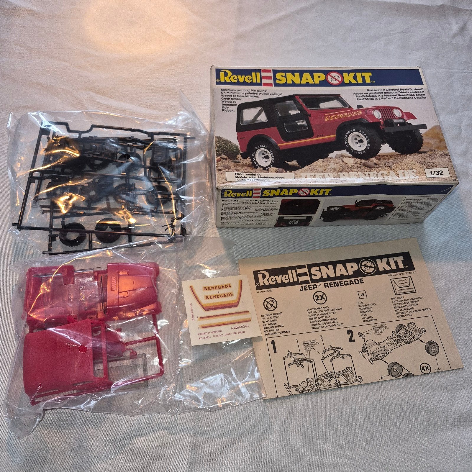 Revell SNAP KIT Jeep Renegade 1/32 Modelbouw, Auto, Nieuw, Ophalen of Verzenden, 1:32 tot 1:50