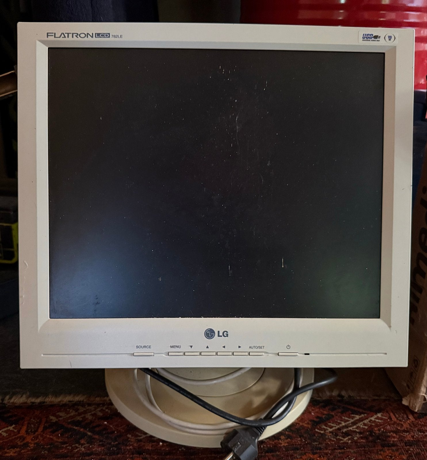 LG Flatron LCD 782LE Monitor - 17 inch, 1280x1024, Computers en Software, Monitoren, Ophalen, Gebruikt, Kantelbaar, Onbekend