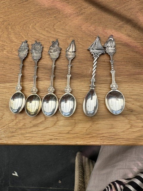 lepeltjes met boot, Ophalen of Verzenden