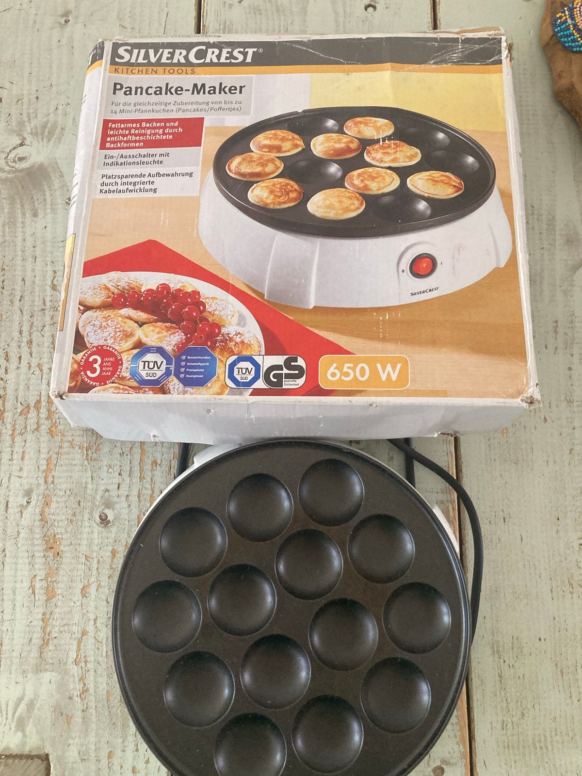 SilverCrest Poffertjesmaker 650W, Ophalen of Verzenden, Zo goed als nieuw