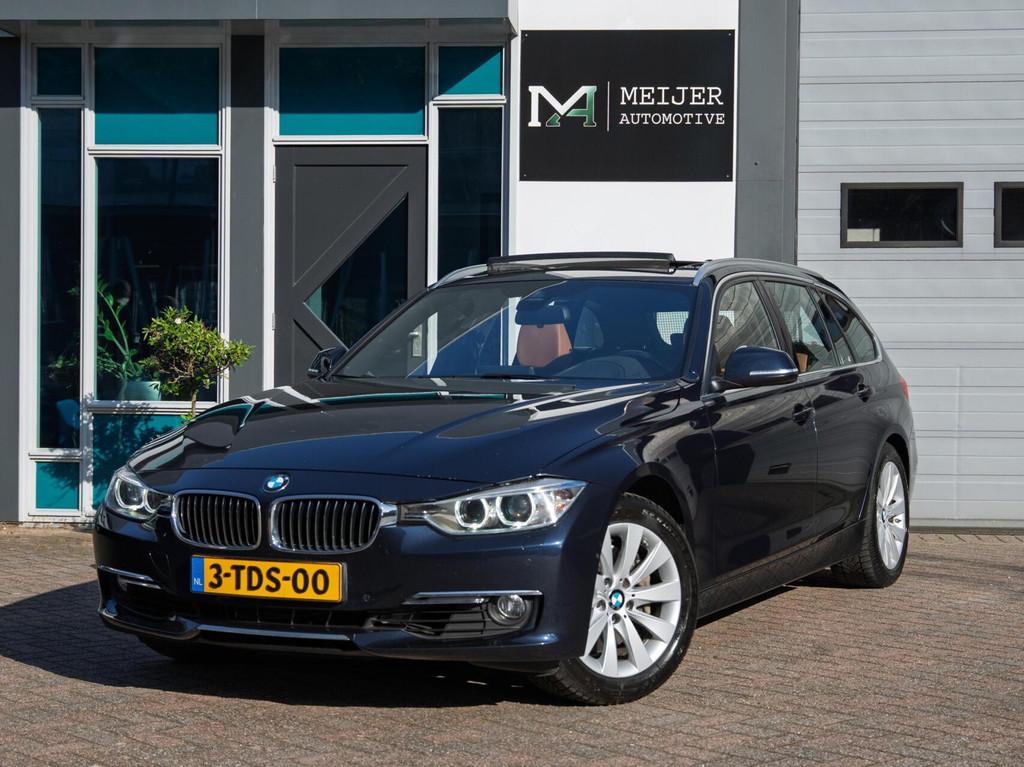 BMW 335i Touring High Executive|HUD|Pano|360cam|HarmanK|Memo, Auto's, Achterwielaandrijving, Gebruikt, Blauw, 93 €/maand