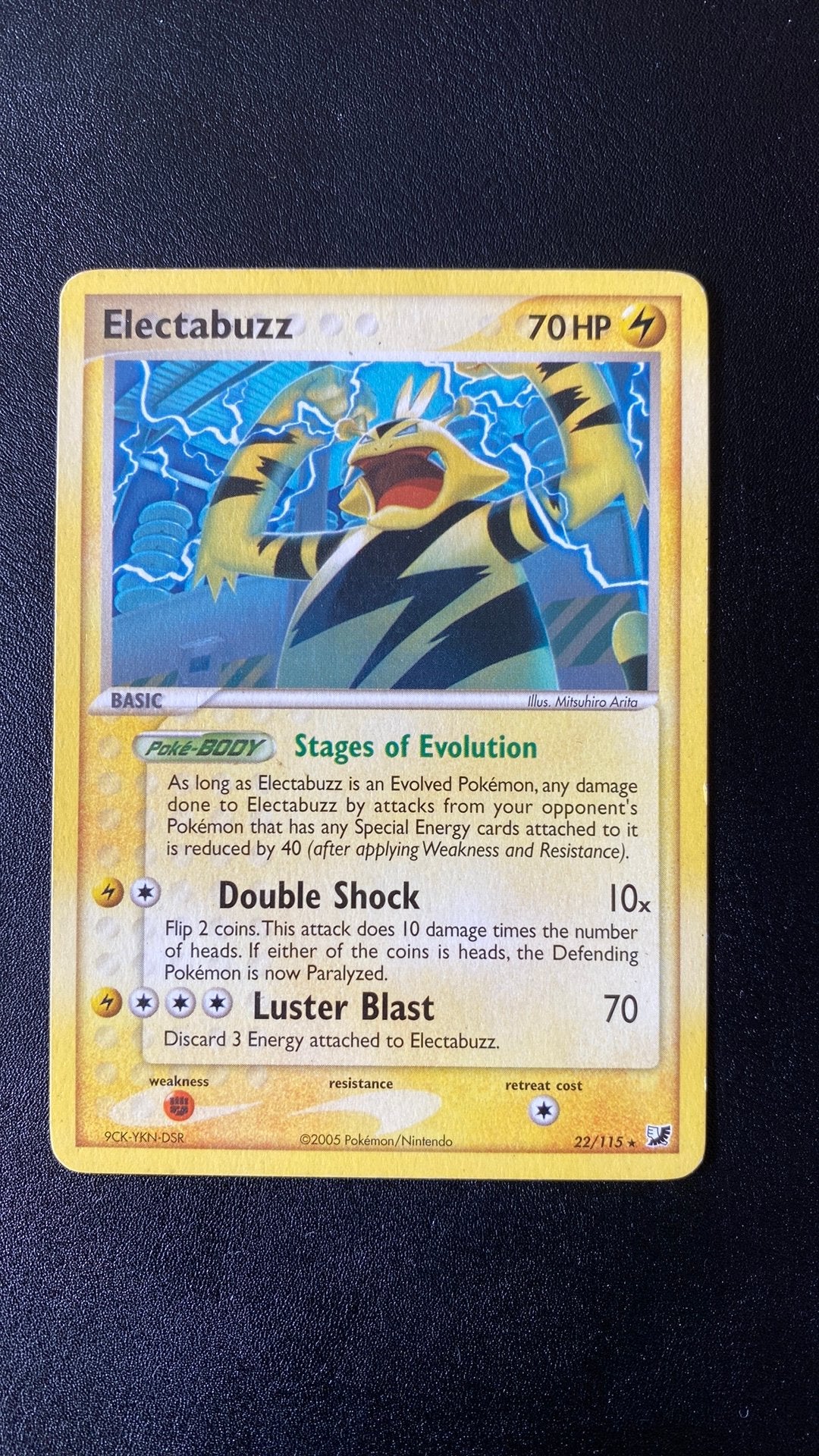 Pokemon electabuzz 22/115  unseen forces, Ophalen of Verzenden, Gebruikt, Losse kaart