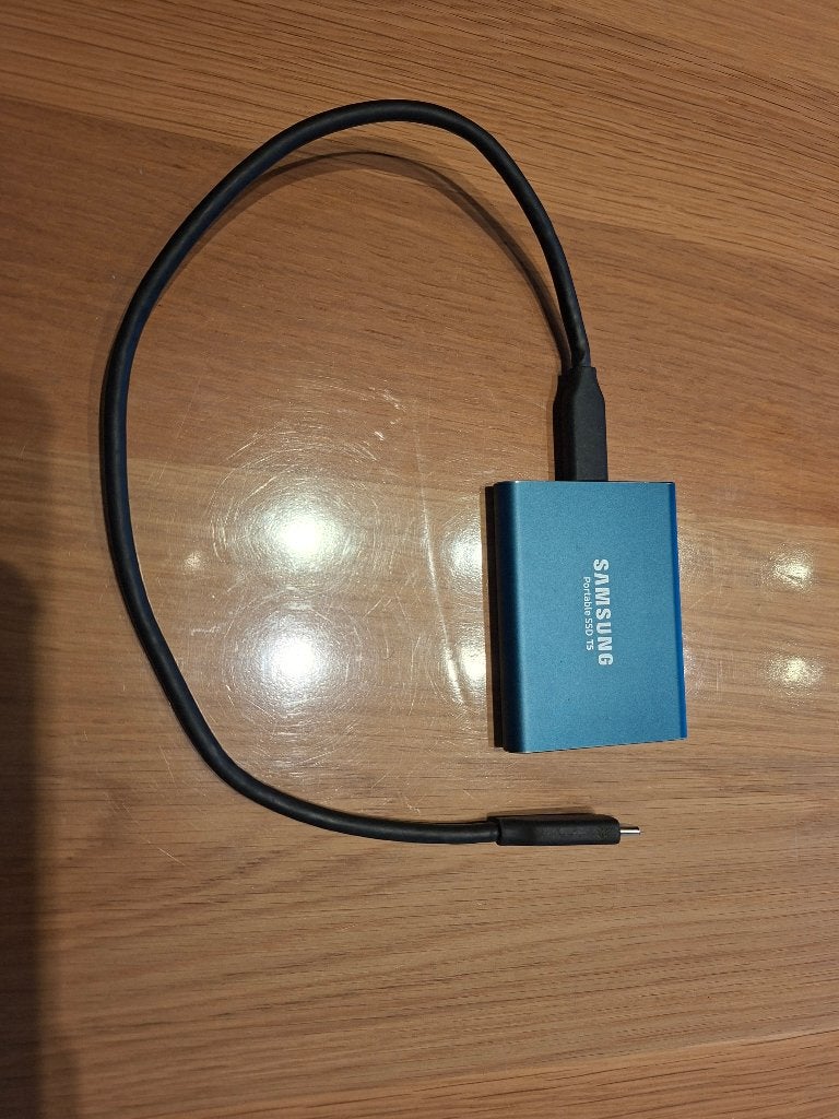 Samsung T5 SSD, Computers en Software, Gebruikt, SSD, Ophalen of Verzenden, Samsung
