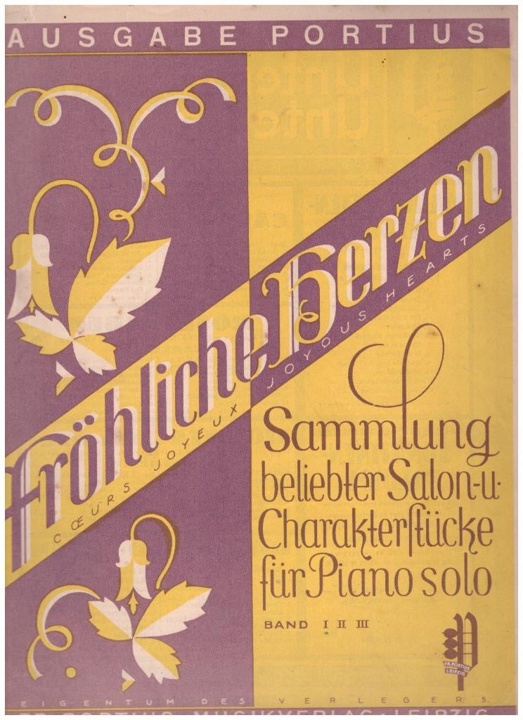 Fröhliche Herzen. Salon- u-Charakterstücke für Piano solo., Muziek en Instrumenten, Gebruikt, Klassiek, Overige soorten, Ophalen of Verzenden