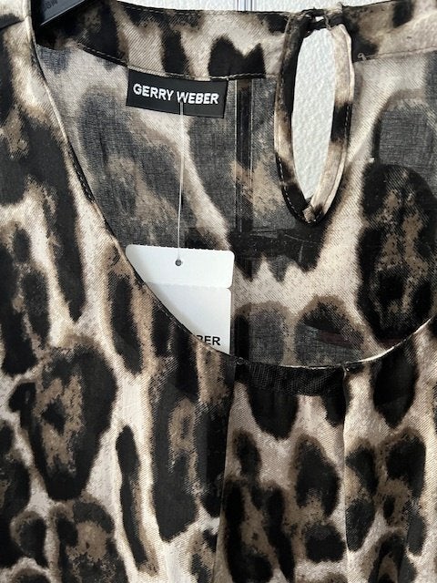 NIEUW Gerry Weber blouse top maat 44 animal print, Maat 42/44 (L), Nieuw, Gerry Weber, Meerkleurig