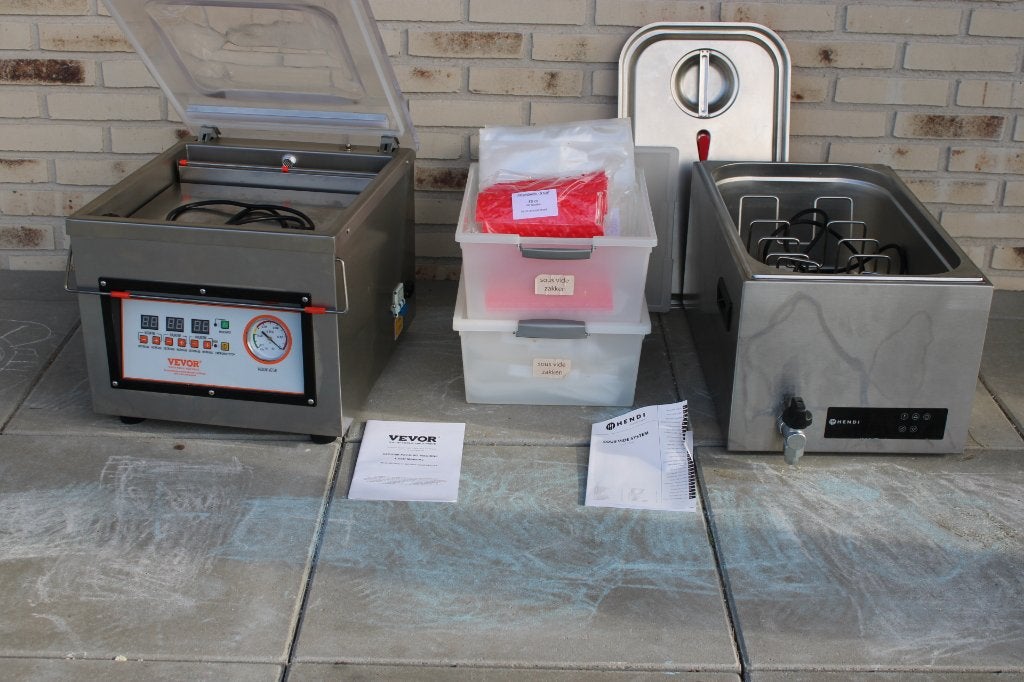 Hendi Sous Vide + VEVOR Kamervacuümmachine  +zakken, Ophalen, Zo goed als nieuw