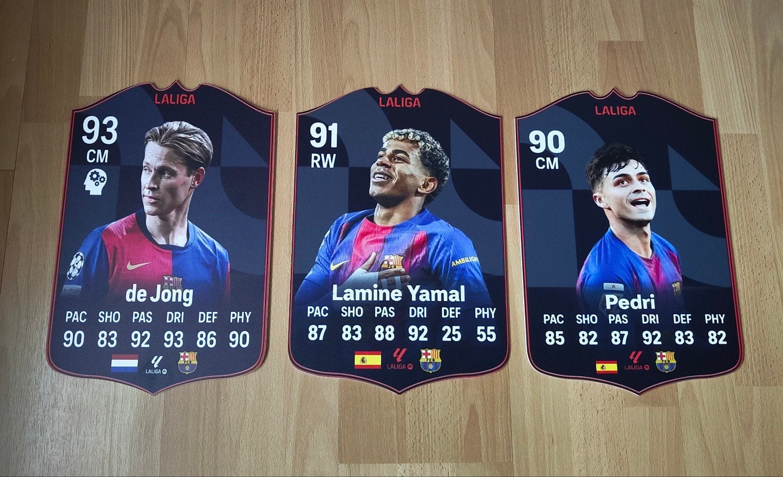 Voetbalkaartjes (37cmx25cm) - Barcelona, Verzamelen, Ophalen of Verzenden, Zo goed als nieuw, Buitenlandse clubs, Poster, Plaatje of Sticker