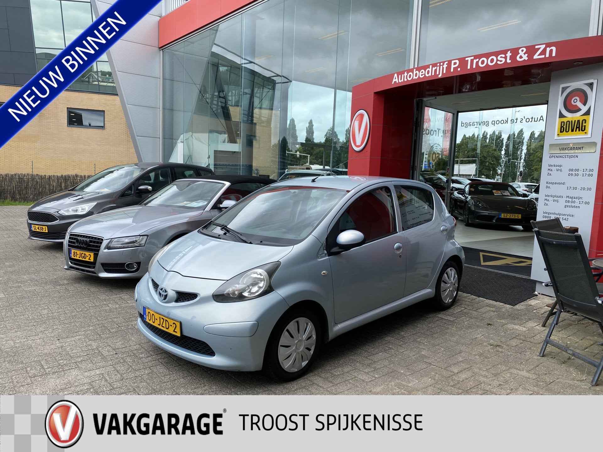 Toyota Aygo 1.0-12V,Airco,Elektrischpakket,Stuurbekrachting,, Auto's, Voorwielaandrijving, Stof, Gebruikt, Zwart