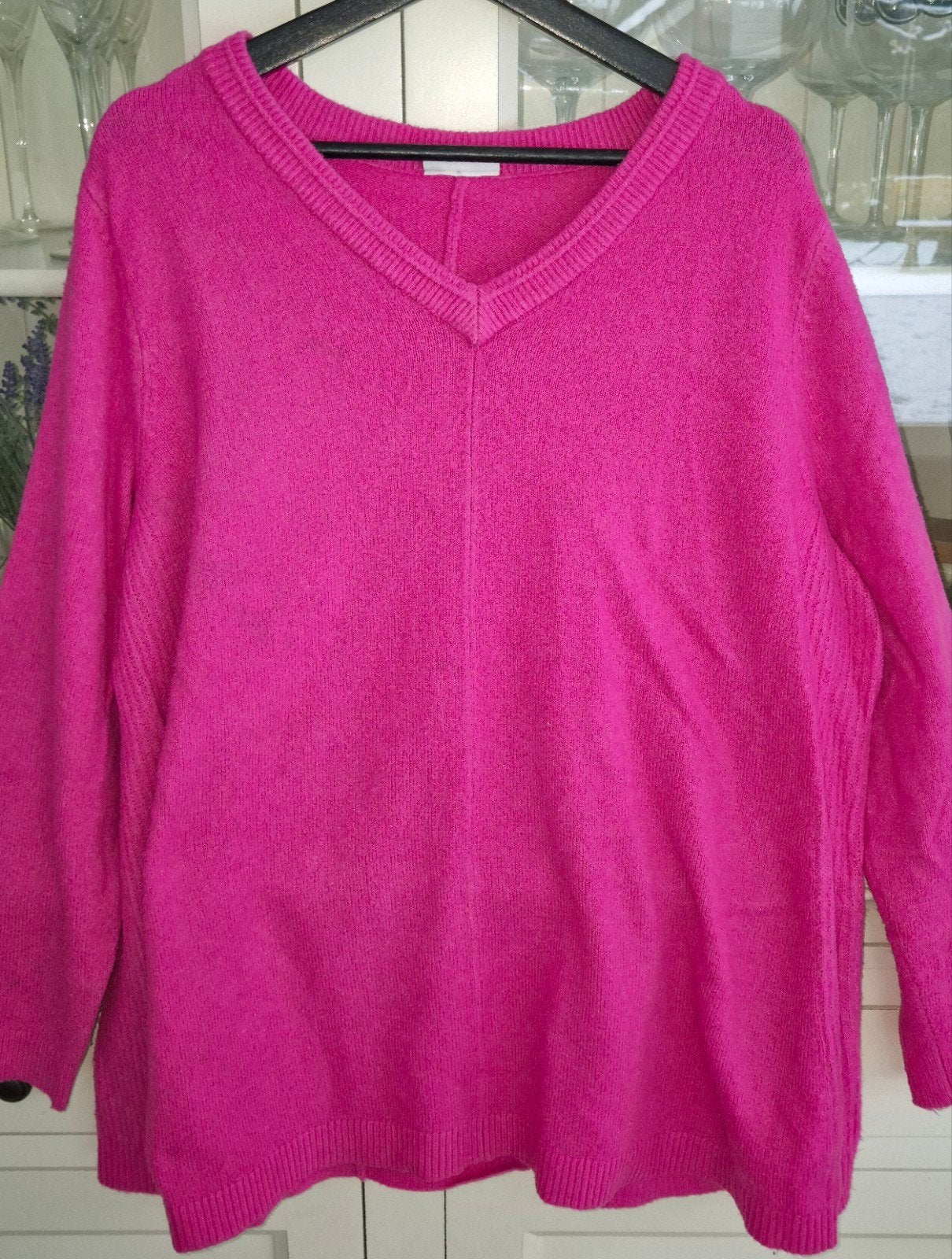 Knal roze trui maat 52/54, Ophalen of Verzenden, Zo goed als nieuw, Roze, Trui of Vest