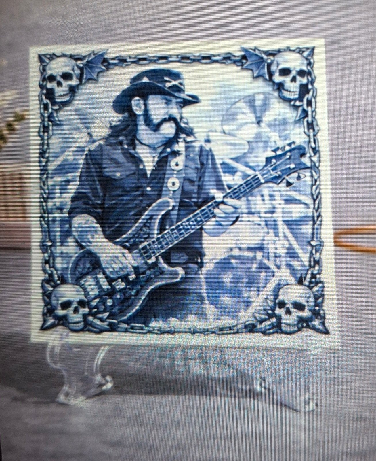 Keramische decoratie tegel Lemmy Kilmister, Ophalen of Verzenden