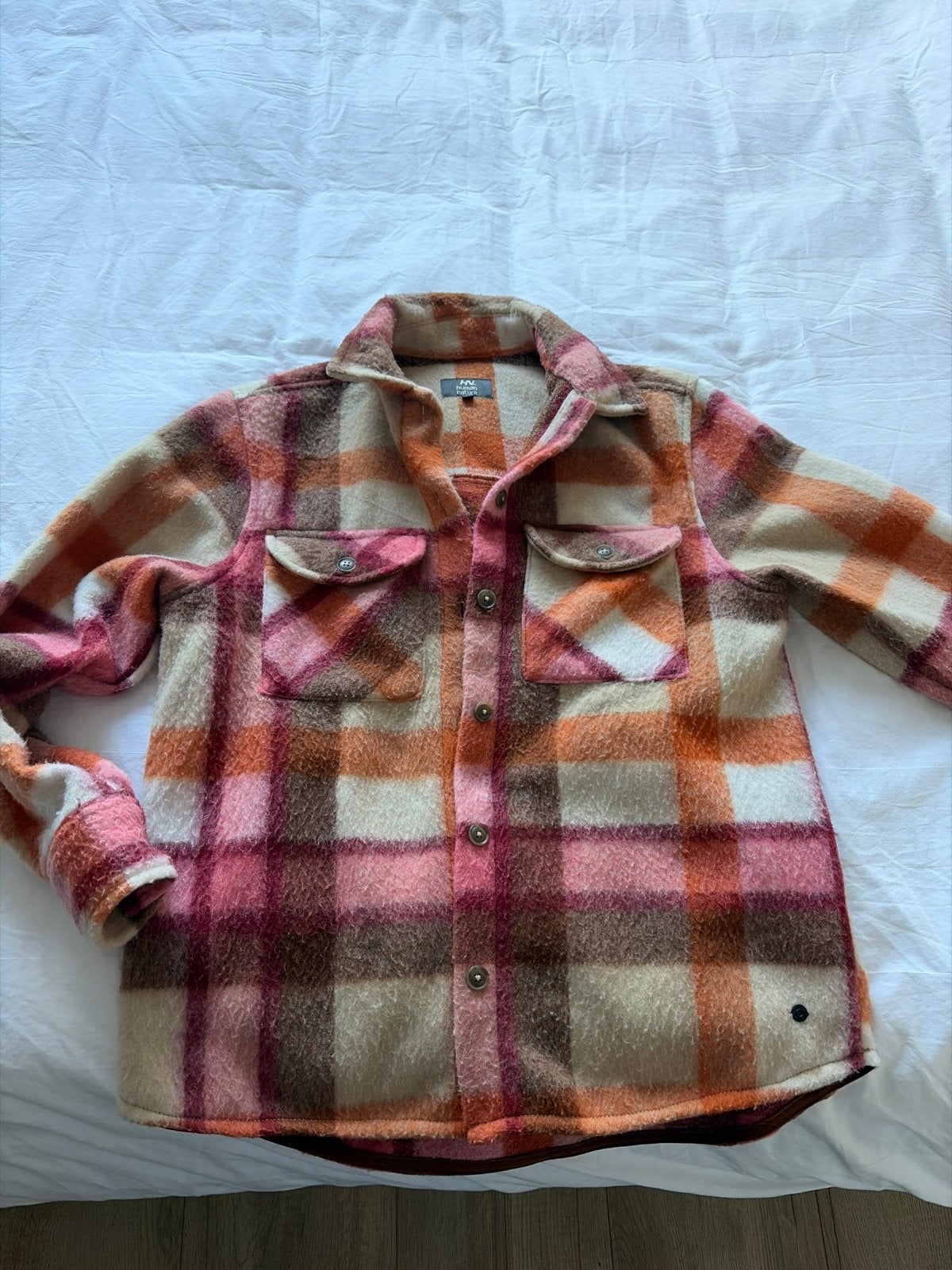 Human Nature geruit shacket maat M blouse tussenjas, Kleding | Dames, Ophalen of Verzenden, Zo goed als nieuw, Maat 38/40 (M)