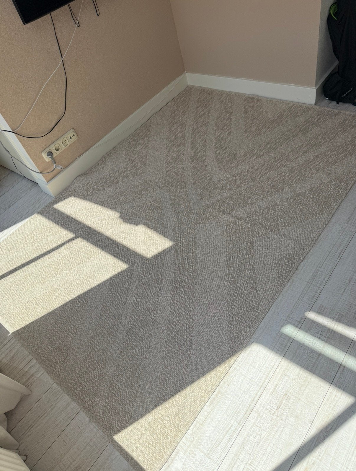 IKEA FULLMAKT vloerkleed 170x240 beige zo goed als nieuw, Ophalen