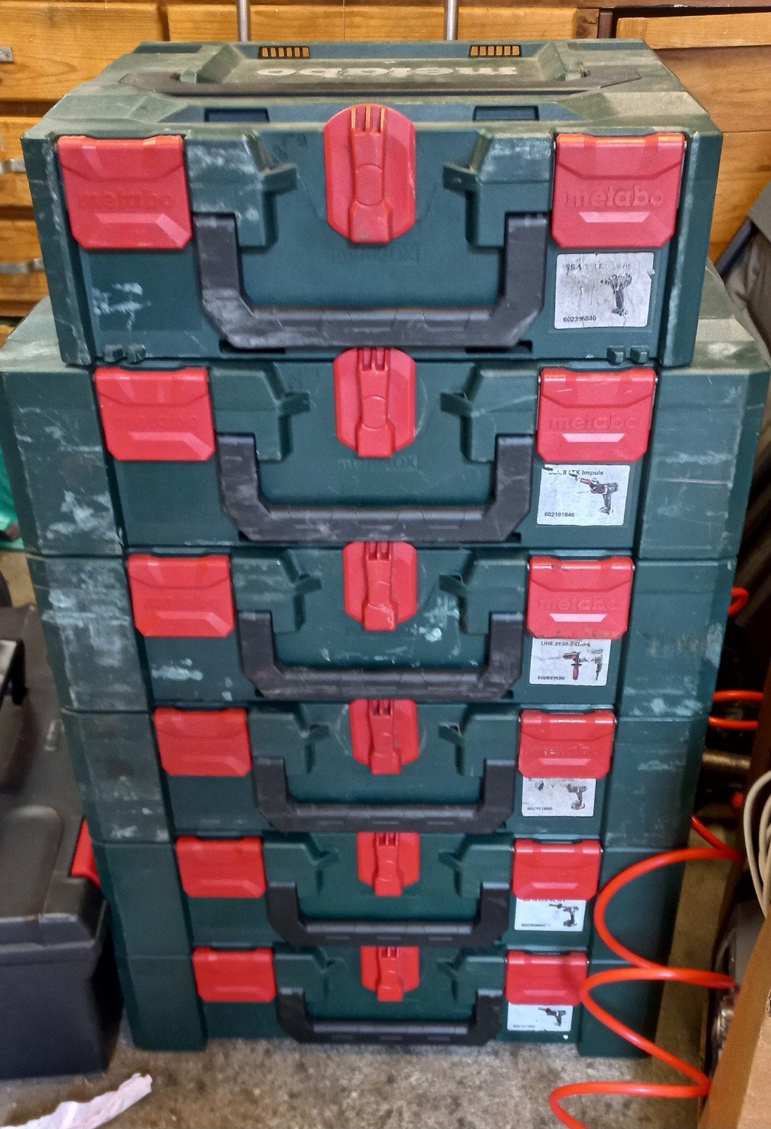 Metabo gereedschapskoffers (6 stuks), Ophalen, Gebruikt