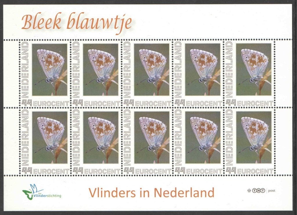 Postzegels Vlinders in Nederland: Bleek blauwtje, Postzegels en Munten, Ophalen of Verzenden, Na 1940, Postfris