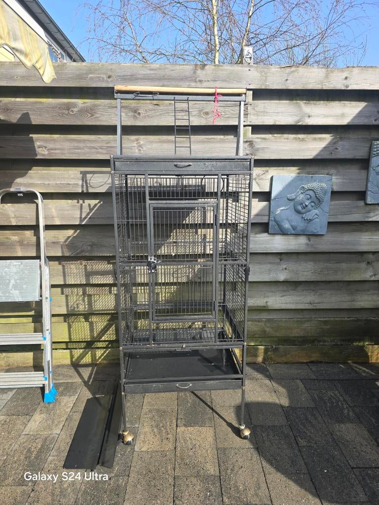 Vogel kooi, Ophalen, Zo goed als nieuw, Metaal, Vogelkooi