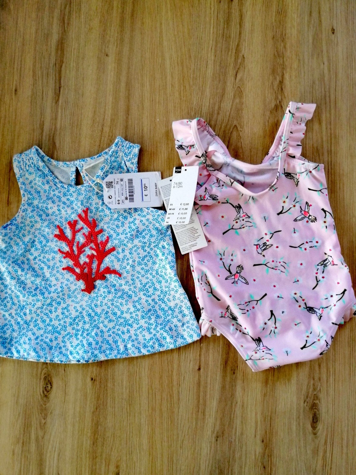 Nieuwe Zara Baby Meisjes Top & Badpak Hema Maat 74, Kinderen en Baby's, Babykleding | Baby-zwemkleding, Zara Baby, Meisje, Badpak