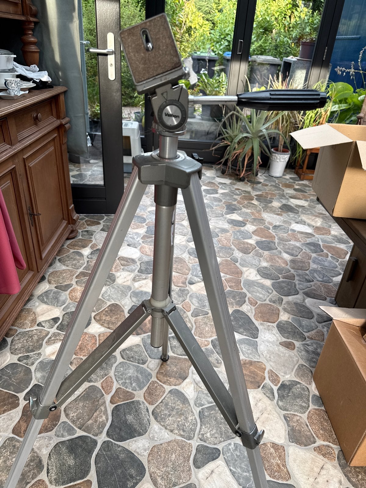 Velbon statief met balhoofd - Gebruikt, Gebruikt, Velbon, 125 tot 150 cm, Met balhoofd
