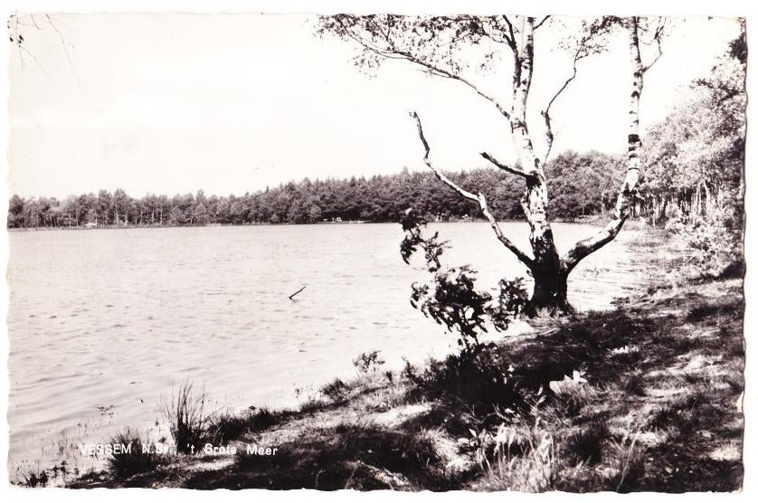 Vessem t grote meer Gelopen Ansichtkaart (B1819), Ophalen of Verzenden, 1920 tot 1940, Gelopen