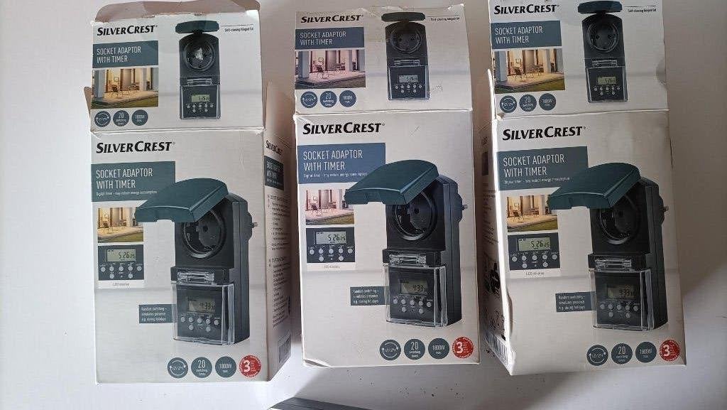 Silvercrest  Digitale Tijdschakelaar  3 stuks, Ophalen of Verzenden, Nieuw, Stopcontact