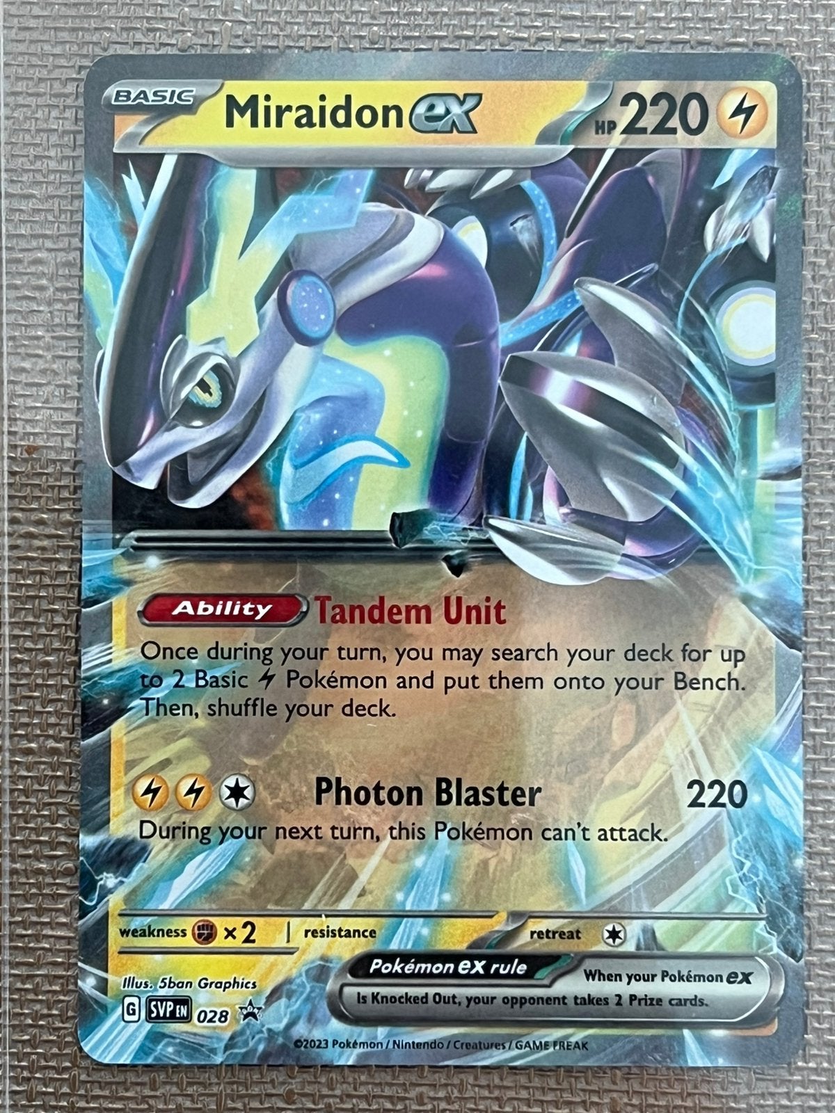 Pokemon Miraidon EX, Ophalen of Verzenden, Nieuw