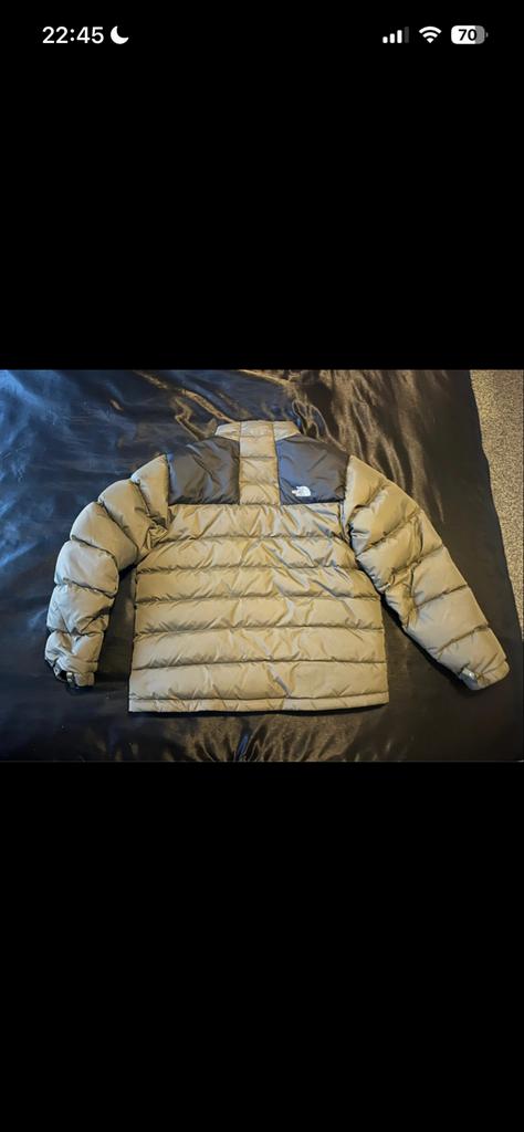 The North Face Nuptse Puffer Jas khaki groen Maat L, Kleding | Heren, Jassen | Winter, Ophalen of Verzenden, Gedragen, Maat 52/54 (L)