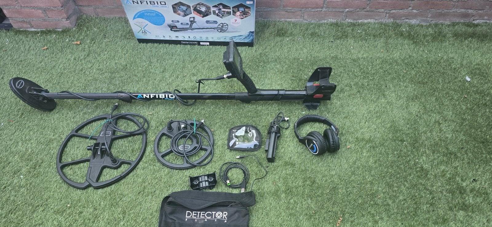 Nokta Makro Anfibio Multi Metaaldetector met+ 2 zoekschijven, Overige merken, Meer dan 30 cm, Ophalen of Verzenden, Zo goed als nieuw