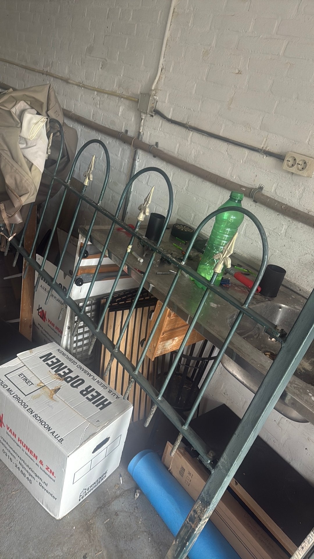 Hekwerk ongeveer 4,5/5 meter, Ophalen, Zo goed als nieuw, IJzer, Gaashekwerk