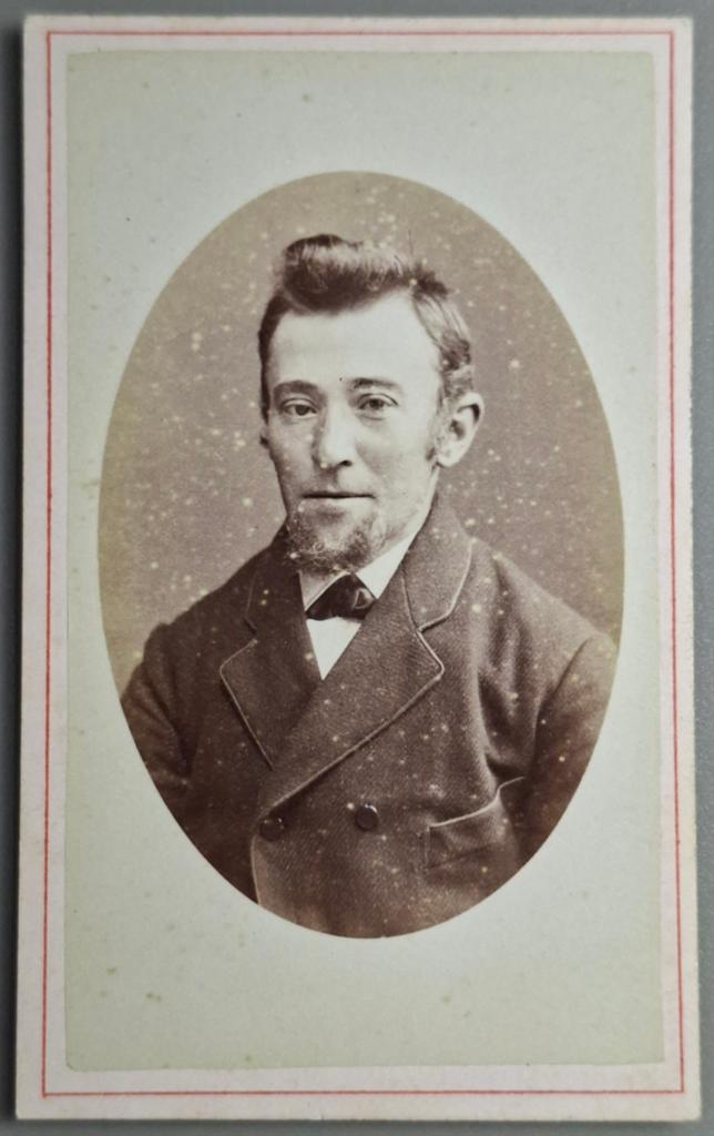 280 cdv Jan Rietema uit Groningen fotograaf von Kolkow, Ophalen of Verzenden, Voor 1940, Gebruikt