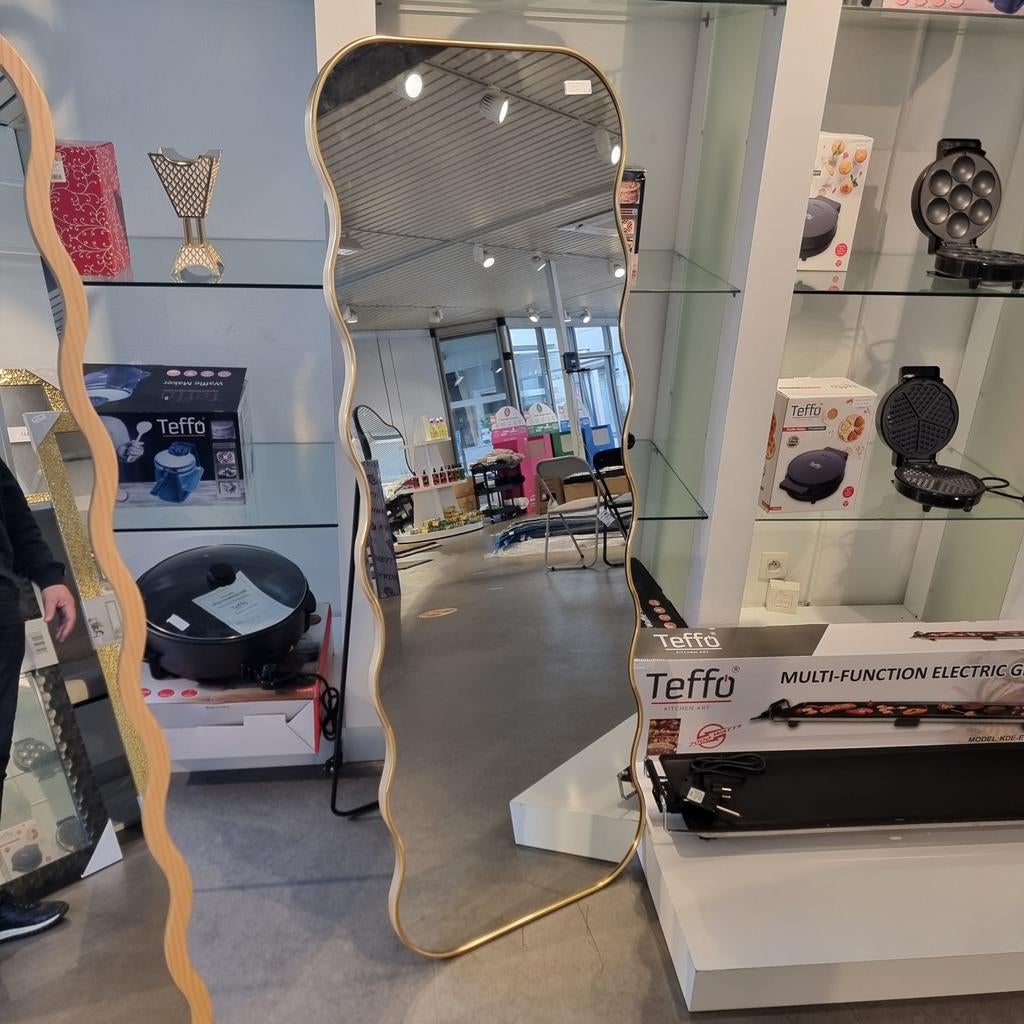 Metal goud spiegel nieuw in de verpakking, Minder dan 50 cm, Ffr, Nieuw, Ophalen of Verzenden