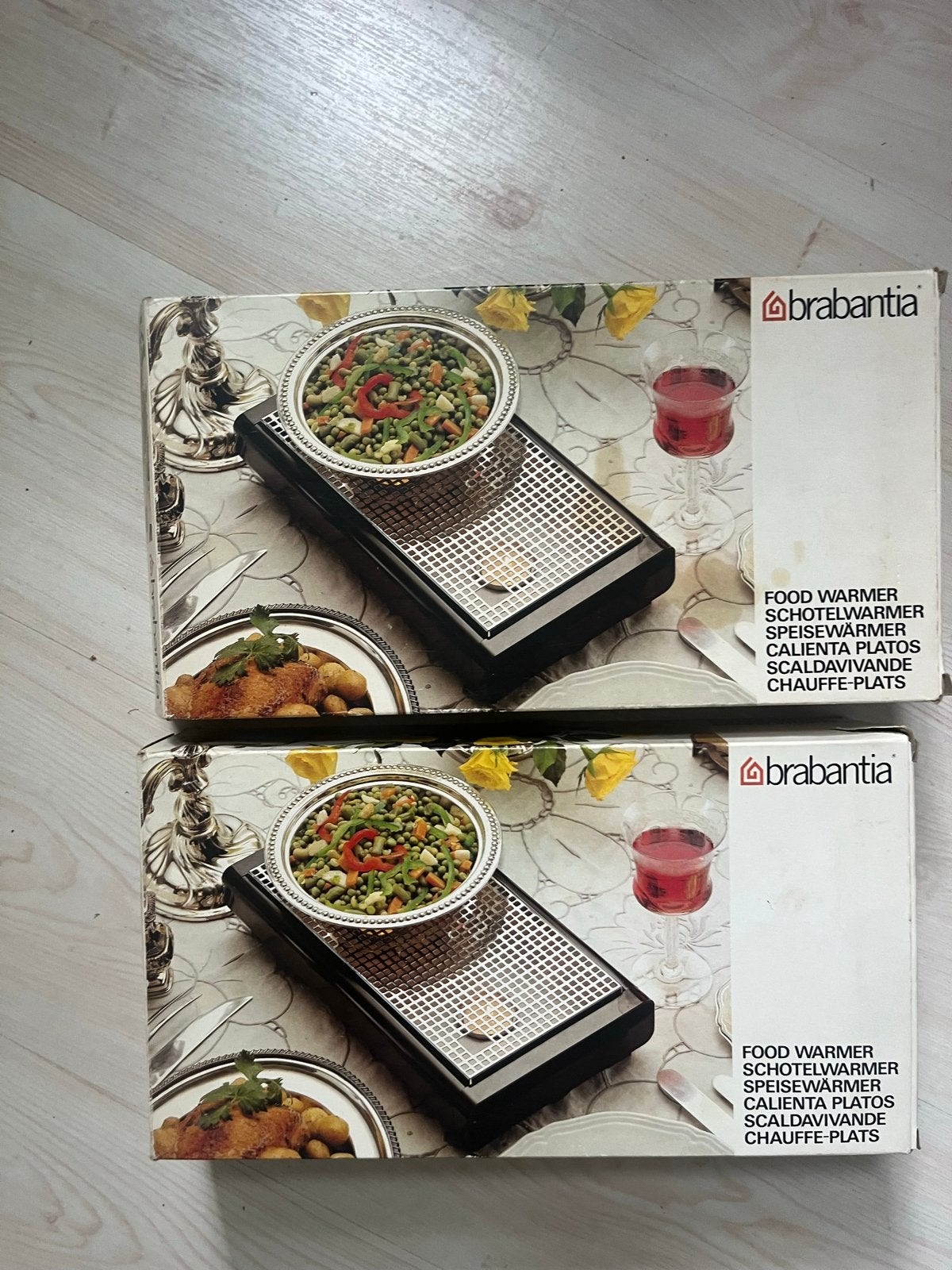 2x Brabantia rechauds  Vintage, Huis en Inrichting, Keuken | Keukenbenodigdheden, Gebruikt, Ophalen of Verzenden, Metaal, Bruin