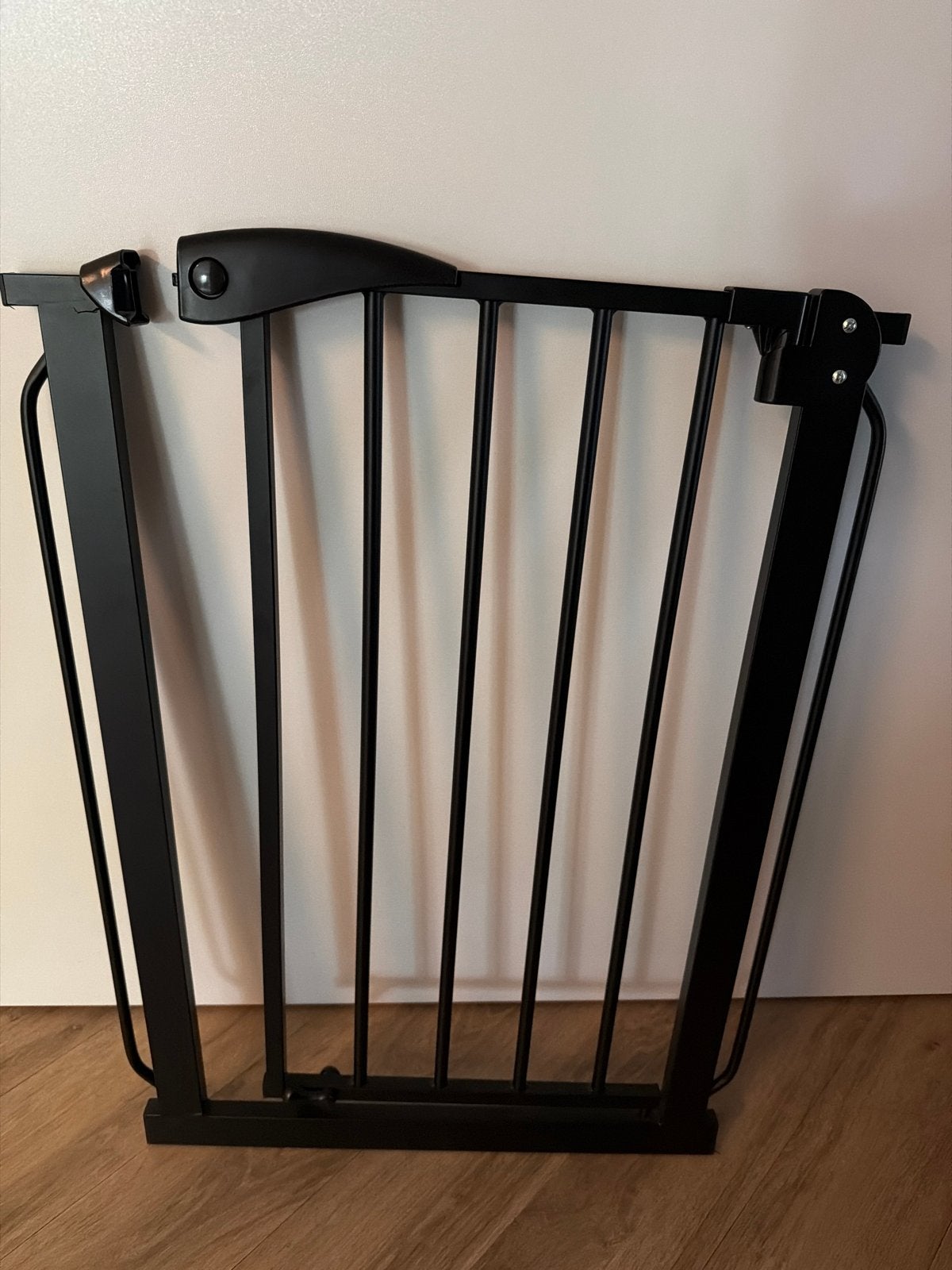 Traphekje zwart metaal, verstelbaar 58-66 cm, Ophalen of Verzenden, Zo goed als nieuw, Klemhekje, Metaal of IJzer
