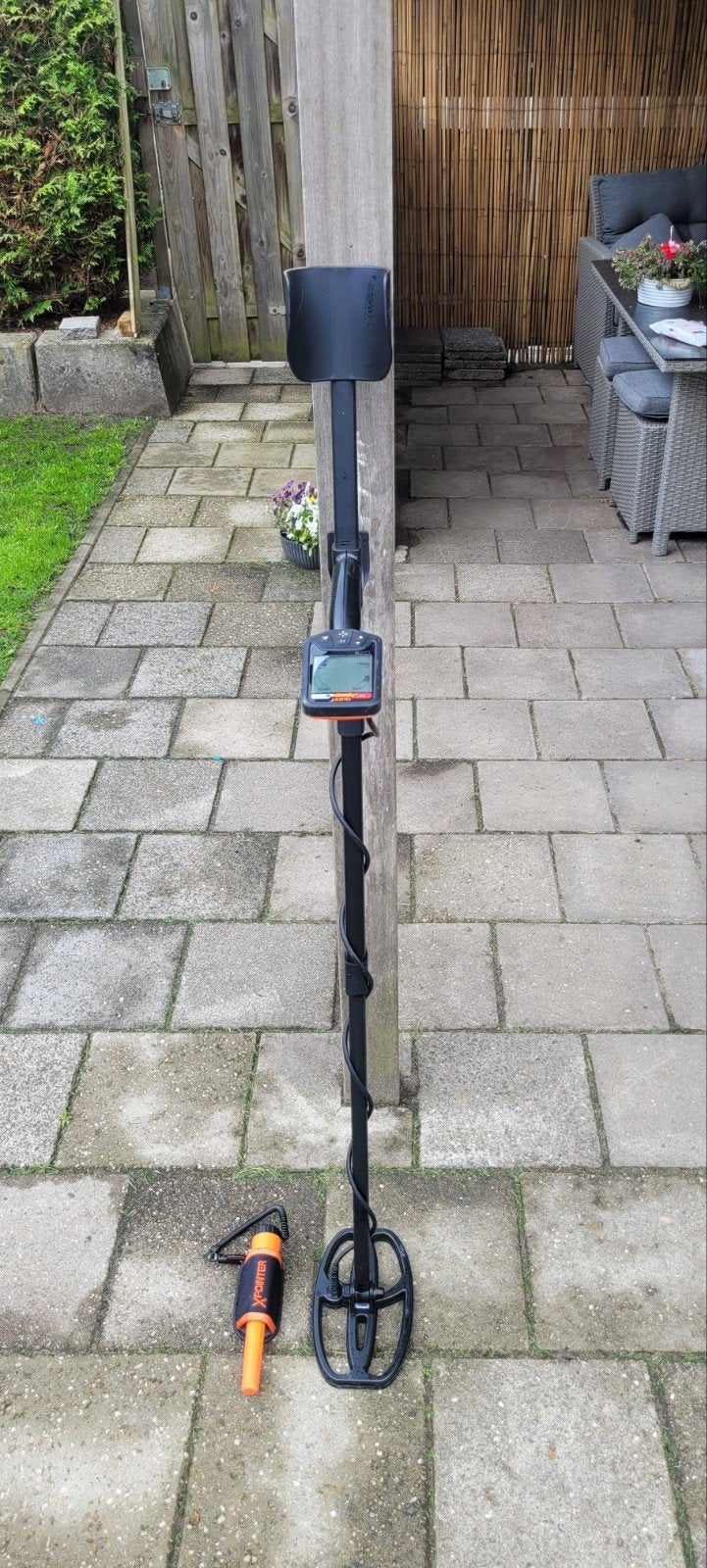 Quest Q20 metaaldetector met losse Quest Xpointer, Ophalen, Zo goed als nieuw