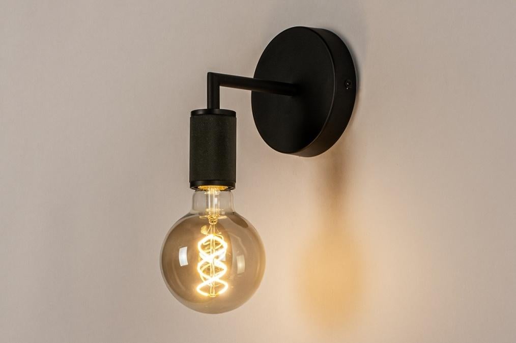 wandlamp zwart of messing goud bed hal bank dressoir lamp, Ophalen of Verzenden, Nieuw