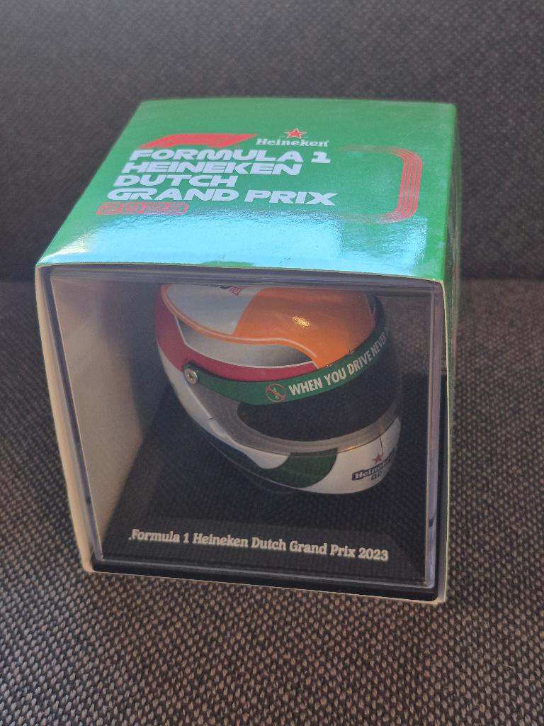 Formule 1 Heineken Dutch Grand Prix 2023 miniatuur helm, Verzamelen, Automerken, Motoren en Formule 1, Ophalen of Verzenden, Zo goed als nieuw