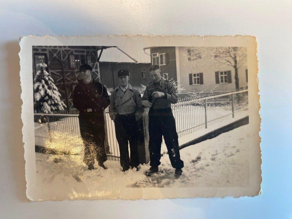WO2 Foto – Duitse Soldaten in de Sneeuw, Ophalen of Verzenden, Nederland, Foto of Poster