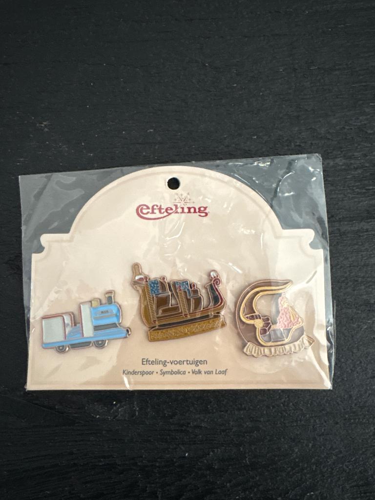 Efteling pin set voertuigen, Verzamelen, Ophalen, Nieuw, Transport, Speldje of Pin
