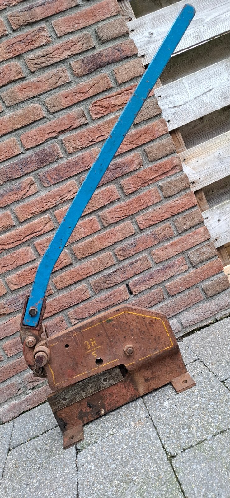 Plaatschaar, metaal knipschaar, hefboomschaar., Ophalen