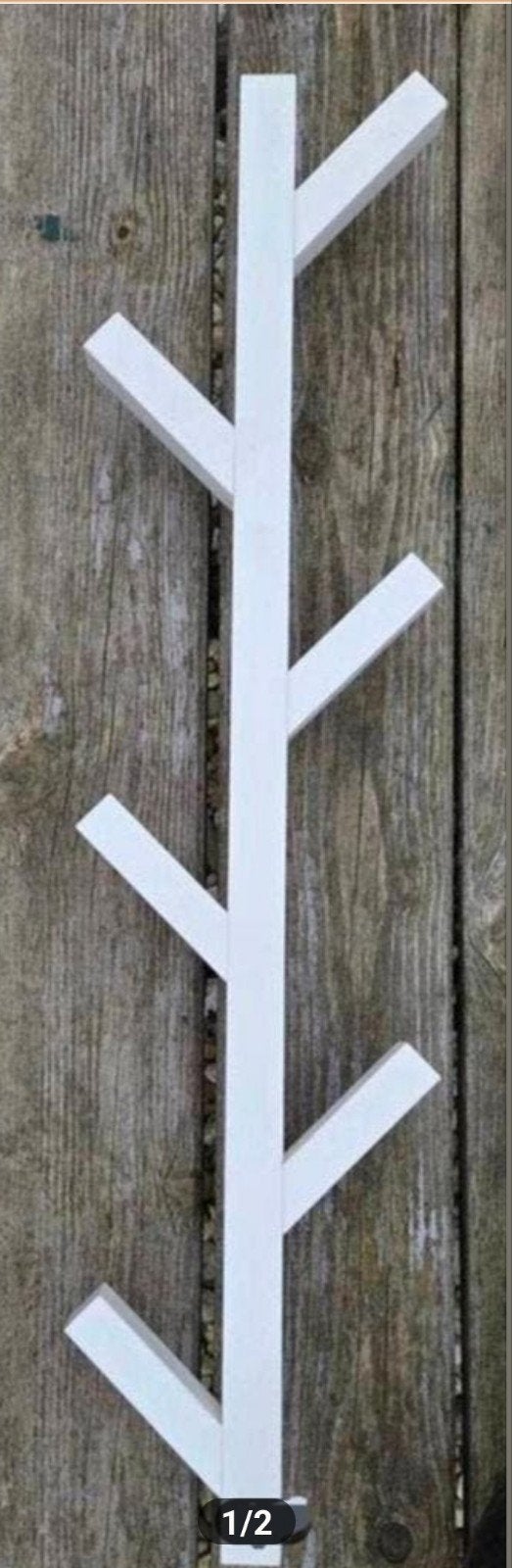 IKEA TJUSIG wandkapstok van massief hout, Ophalen of Verzenden, Zo goed als nieuw, Hout, Wandkapstok