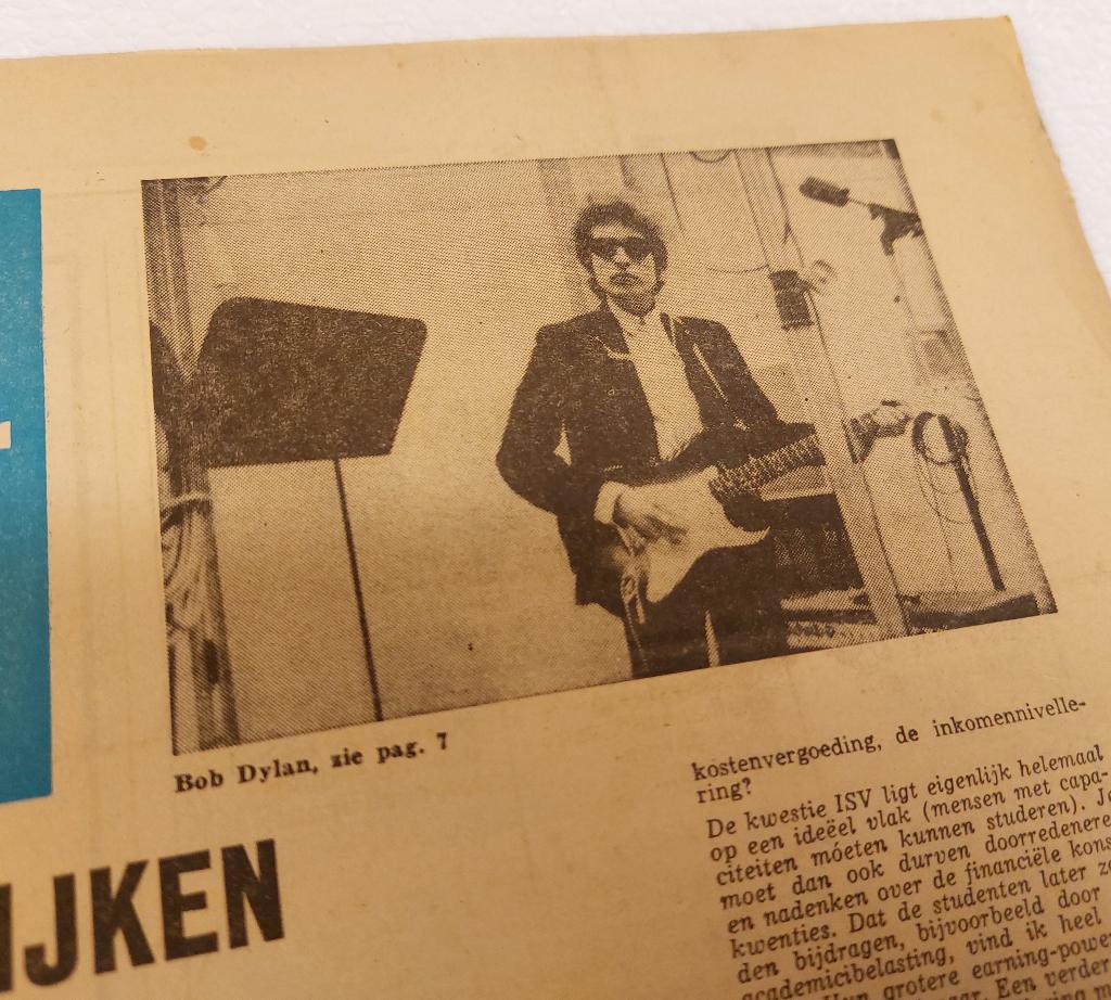 Bob Dylan originele Demokrater krant uit 1967 PROVO SVB, Verzamelen, Verzenden, Gebruikt, Boek, Tijdschrift of Artikel
