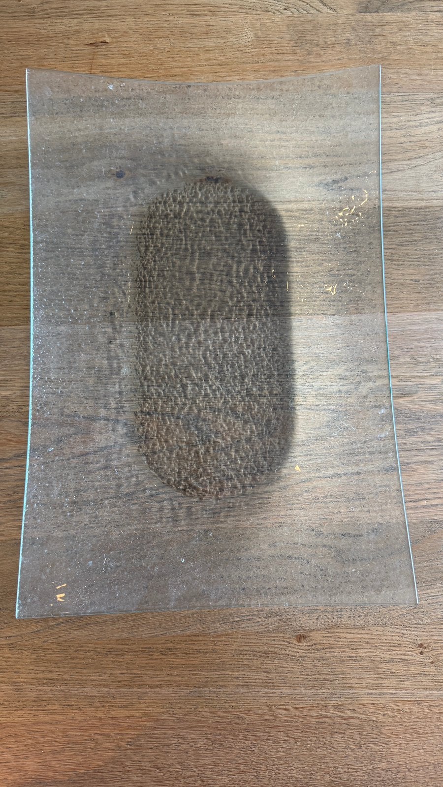 Glazen schaal, langwerpig, decoratief, Ophalen, Schaal, Rechthoekig, Glas