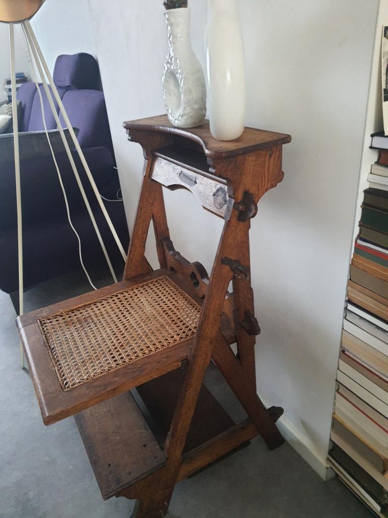 Opklapbaar bidstoeltje, Antiek en Kunst, Antiek | Meubels | Stoelen en Banken, Ophalen of Verzenden
