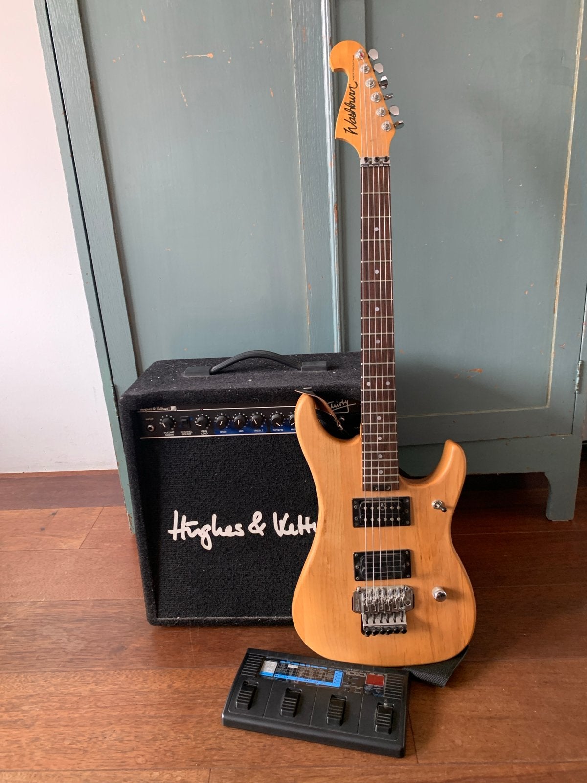 Washburn Nuno Bettencourt gitaar met versterker, Muziek en Instrumenten, Snaarinstrumenten | Gitaren | Elektrisch, Overige merken