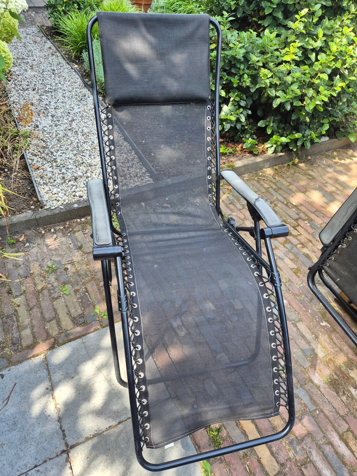 2 Lafuma Zero Gravity Stoelen - Gebruikt, Nieuwe Elastieken, Ophalen, Gebruikt, Kunststof