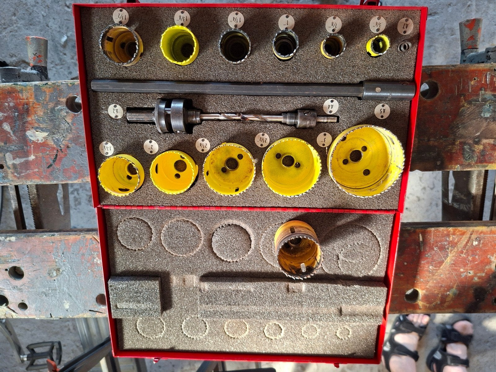 Starrett Gatenzaagset in Koffer - Diverse Maten, Doe-het-zelf en Verbouw, Gereedschap | Boormachines, Ophalen of Verzenden, Zo goed als nieuw
