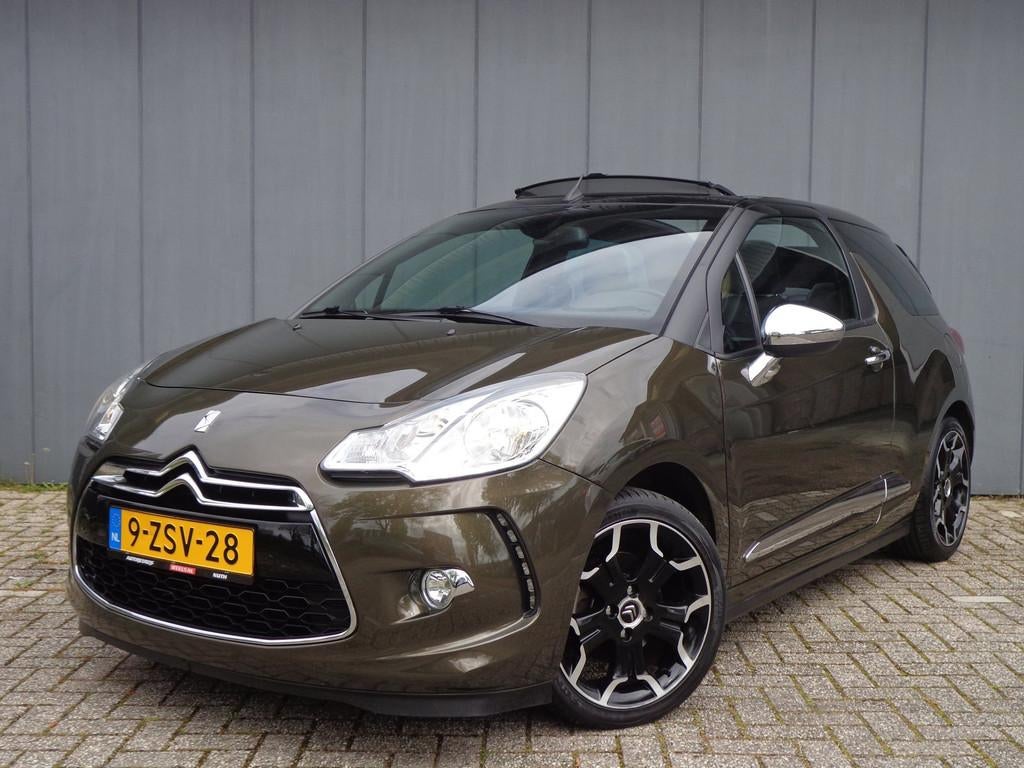 Citroen DS3 Cabrio 1.6 THP Sport Chic Top Staat,1EigDealer a, Voorwielaandrijving, Gebruikt, Leder en Stof, 49 €/maand