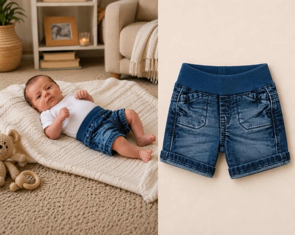 Short Noppies Farland jeans korte broek maat 50 NIEUW, SO, Broekje, Nieuw, Info@juniorcompany.nl