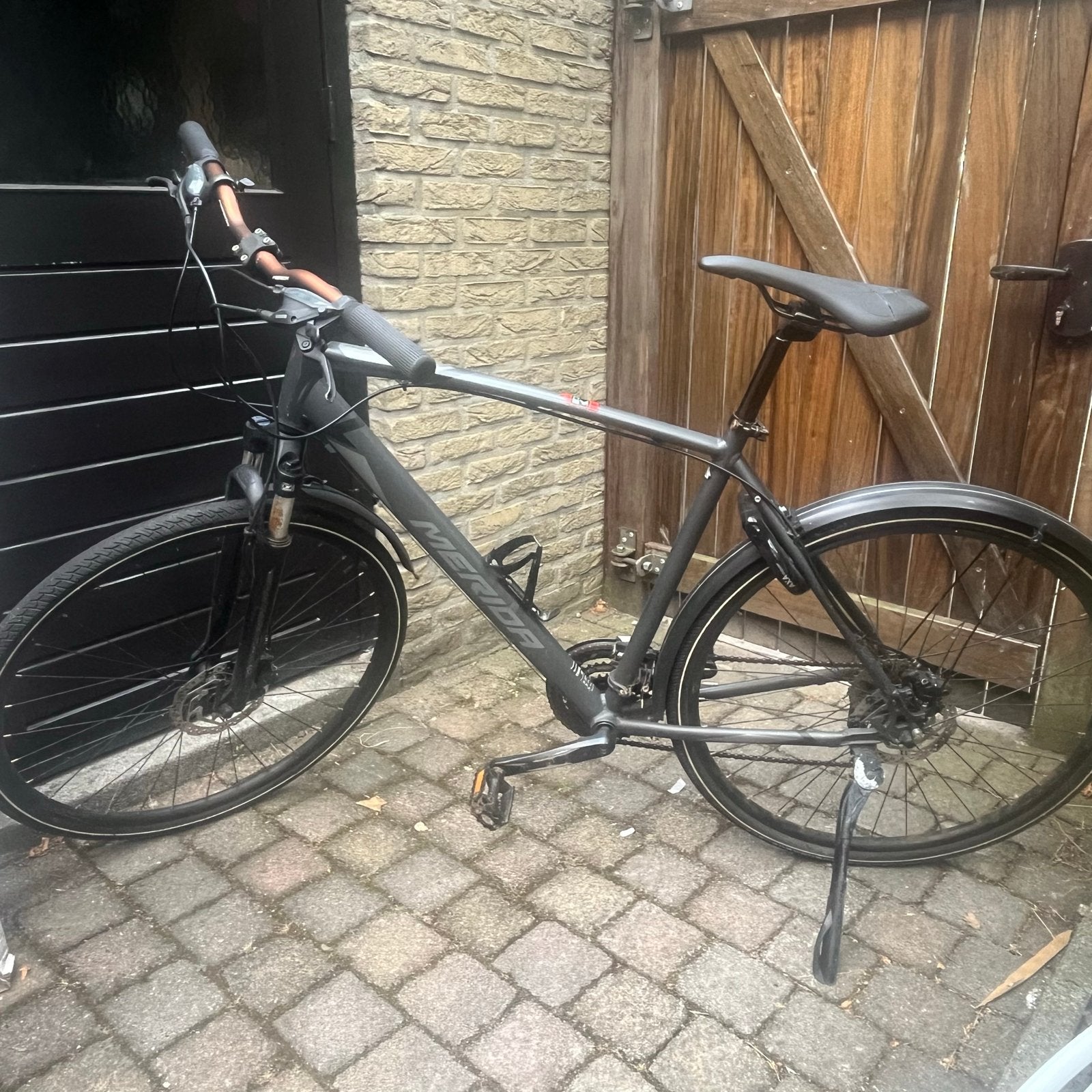 Merida Crossway 40 Hybride Fiets - Gebruik, Fietsen en Brommers, 28 inch, Gebruikt, Vering, 49 tot 53 cm