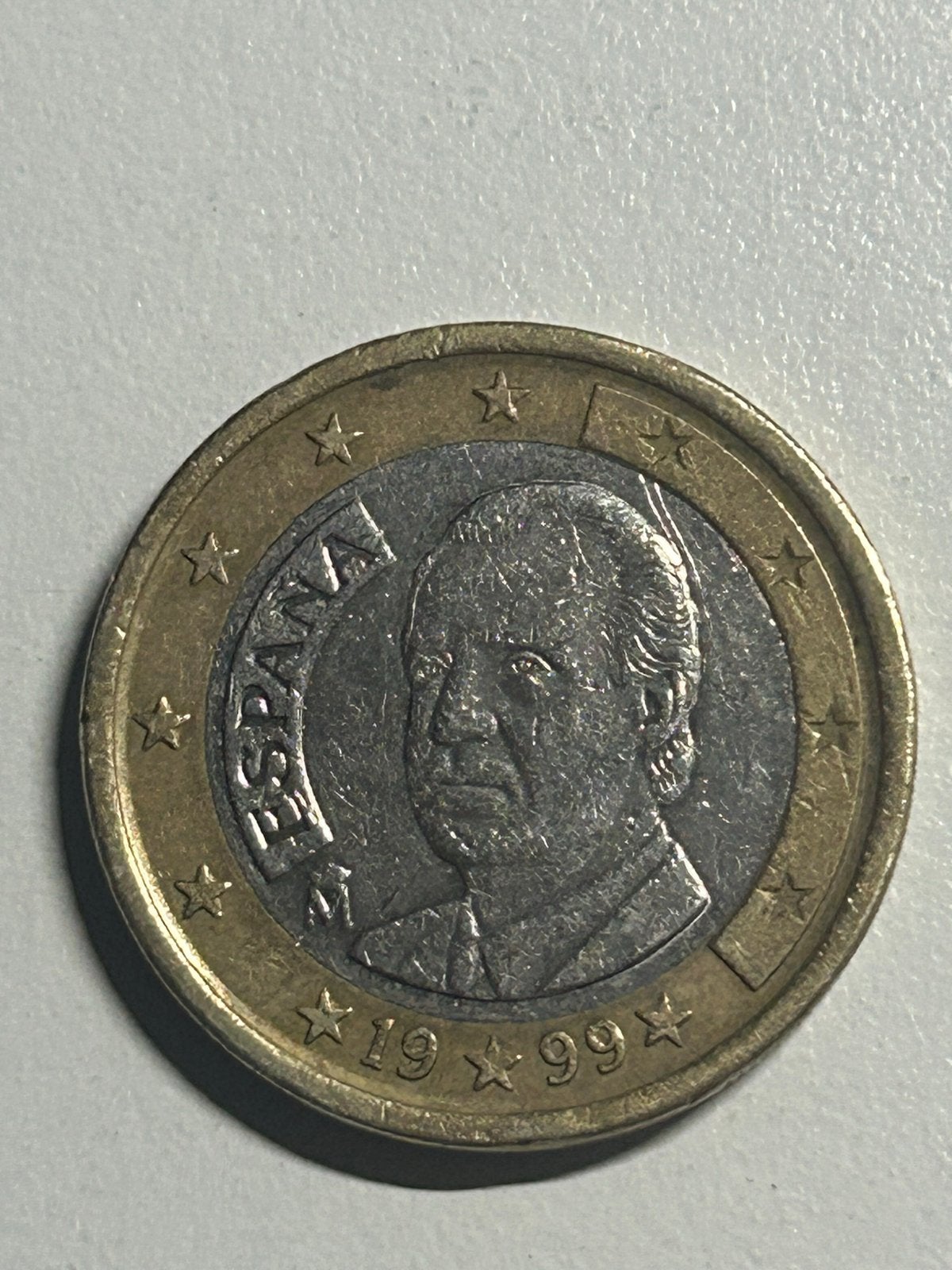 Zeldzame Spaanse 1 Euro Munt 1999 - Koning Juan Carlos I, Ophalen of Verzenden, Spanje, 1 euro, Losse munt