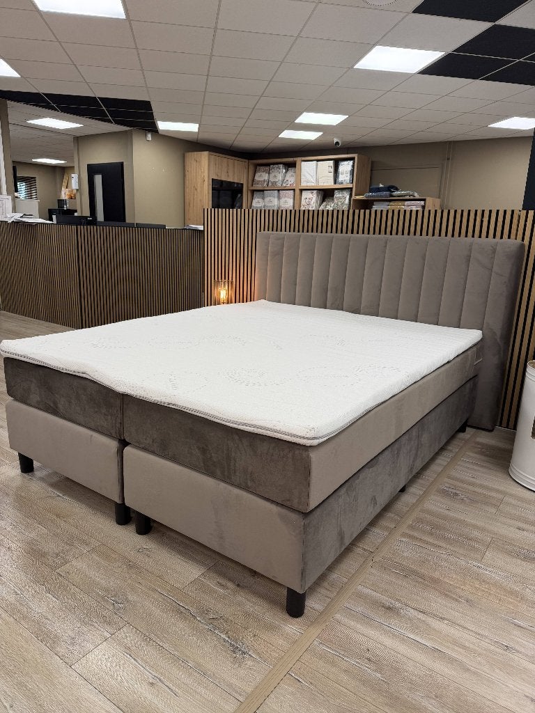 BOXSPRING PARTIJVOORDEEL – DIRECT LEVERBAAR!, Bruin, Ophalen of Verzenden, Hotel Chique, 160 cm